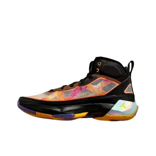 Jordan Air Джордан 37 Амортизация Противоскользящий Устойчивый к истиранию Покрытие Поддержка Высокий Топ