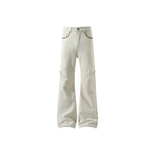 PAI SOLE Бежевый Абрикос Унисекс Джинсы