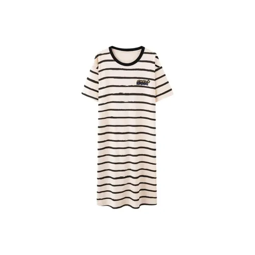 PLANDOO Полосы Женские Ночные сорочки