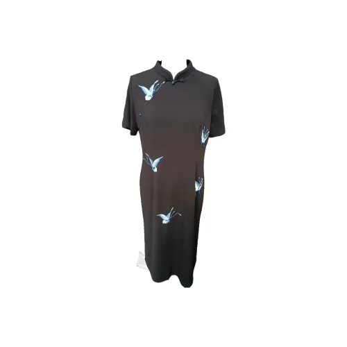 MAJIAJIA Черный Женские Ципао