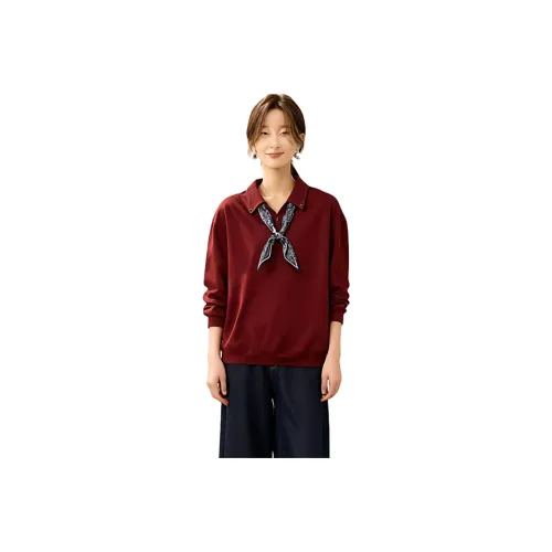 ZUOSAISI Винтажный красный Женский Свитшот