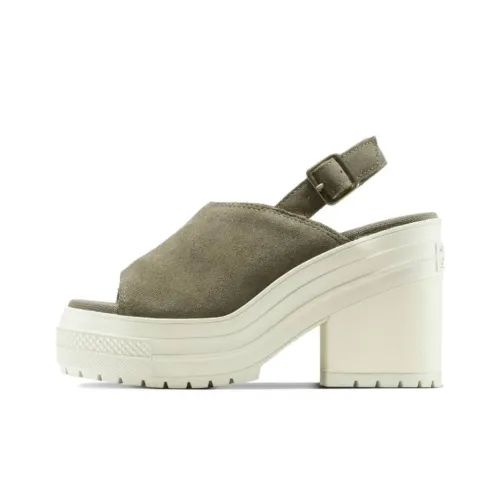 Converse Chuck 70 Каблук клин Высокие каблуки Женские Зеленый