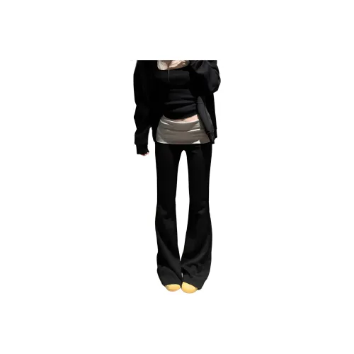 CARE NOTE Черные Женские Повседневные Штаны