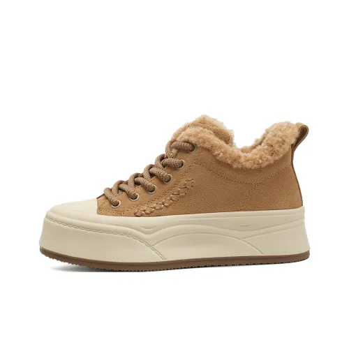 BOERDIQI Термический Износостойкий MID Топ Скейтборд Кроссовки Женские