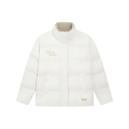 XTEP Пуховик Женские Белый Хлопок