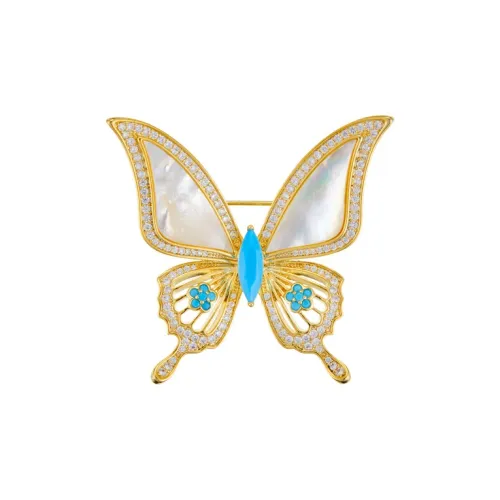 Lockstarfy Mother of Pearl Brooches Women's