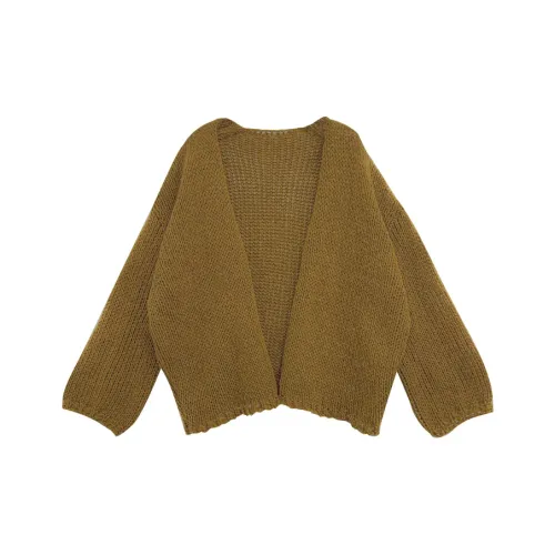 MIMIZI Кофе Кардиган не рекомендуется для стирки в машине Женские Свитера