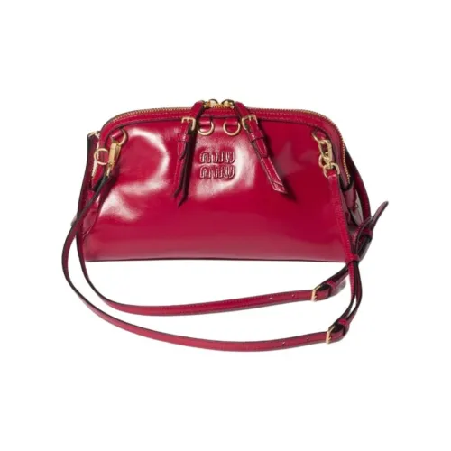 MIU MIU Телячья кожа Сумка через плечо обычная женская красная