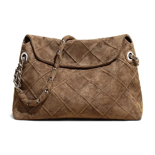 Younger Song Ткань Сумка через плечо Стандартная Женская Коричневая