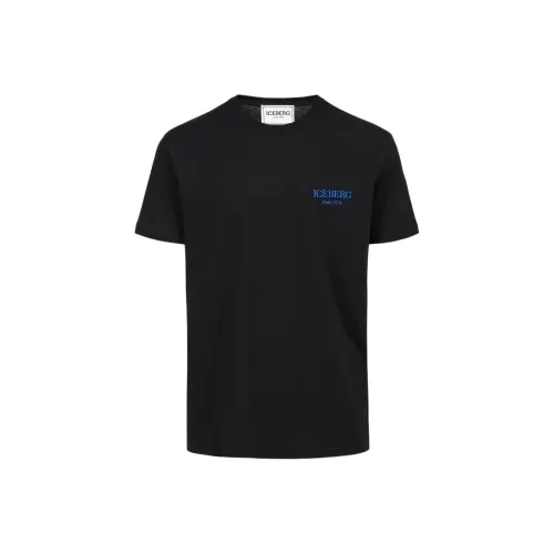 Айсберг Черная Мужская Рубашка T