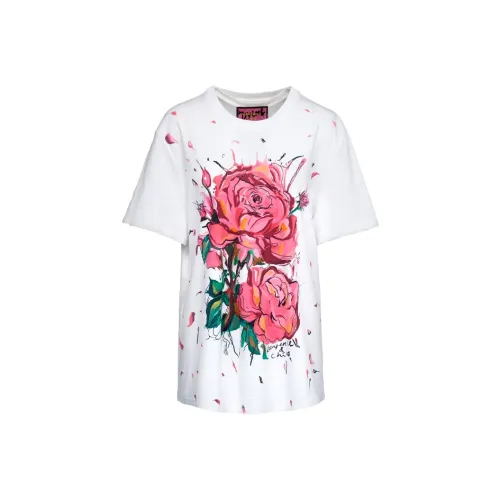 Laurence Chico Printed Круглый вырез Рубашка T Унисекс Белый