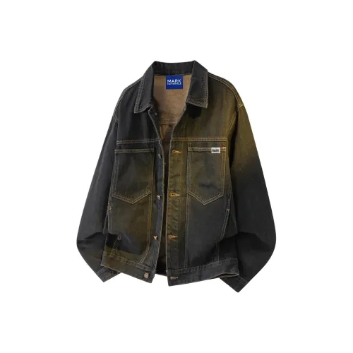 FAIRWHALE Джинсовая куртка унисекс синего и черного цвета