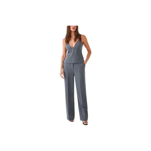 NASTY GAL Tailored Шовные детали галстук спина Strappy топ топ на бретелях женский