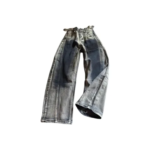 YCCLCC Синий Унисекс Джинсы