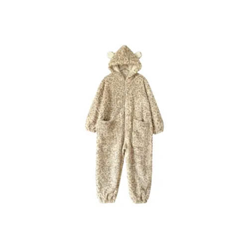 Ronecry Леопардовый принт One Piece Женские Банные халаты