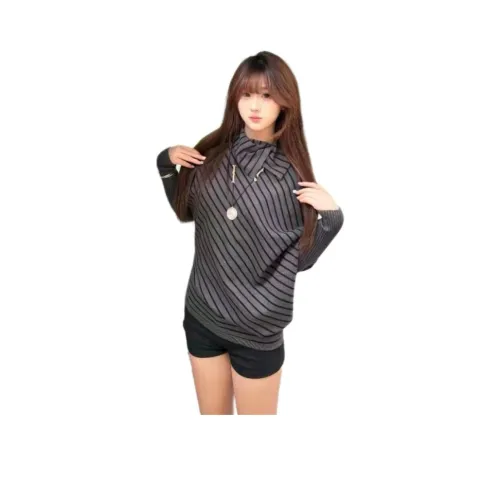 HKPXR Черный Серый Цвет Женский Трикотаж