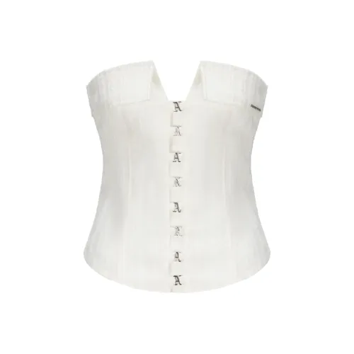 Necessary Ananke Белый Весы CORSET Без бретелей Топ Женские