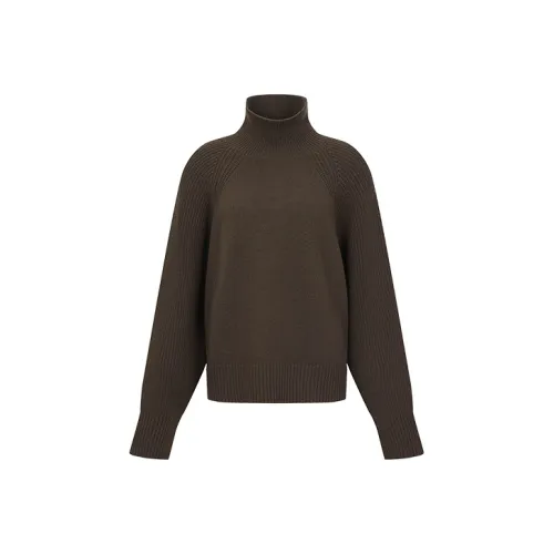 URBAN REVIVO Кофейный Коричневый Женский Трикотаж