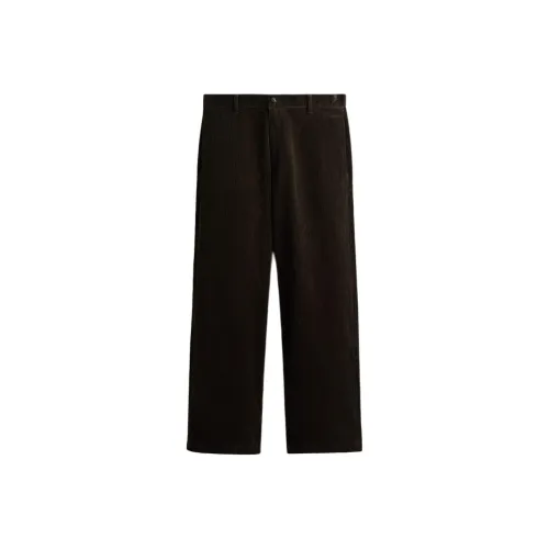 H M Темно-хаки зеленый мужской повседневный брюки