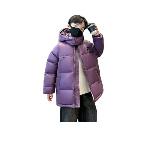 Lanza Casual Down Jacket Зимний Ночной фиолетовый Классический черный Подростки