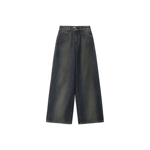 Giordano 62 Vintage Деним Синий Женские Джинсы