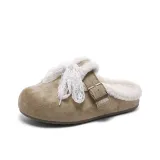 Хаки [Флисовая подкладка] [Кружево, шнурки]