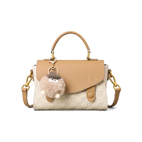 VINEY Корова Кожа Сумка Стандартная Женская Экрю