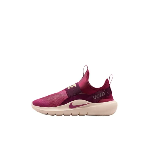 Nike Flex Runner 4 Low Топ Детские Беговые Кроссовки Бордовый Унисекс