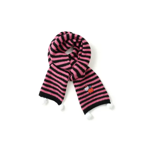 Sanrio Hello Kitty Смесовая шерсть Вязаные шарфы Женские