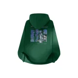 [Memory Foam Утолщенный и с Флисовой Подкладкой] Лесной Зеленый (B Замороженная Гора Логотип на Груди _B Замороженная Гора Логотип на Спине)