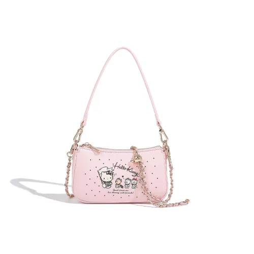 Sanrio Hello Kitty PU (полиуретан) Сумка через плечо Женская Розовый Молочно-чайный