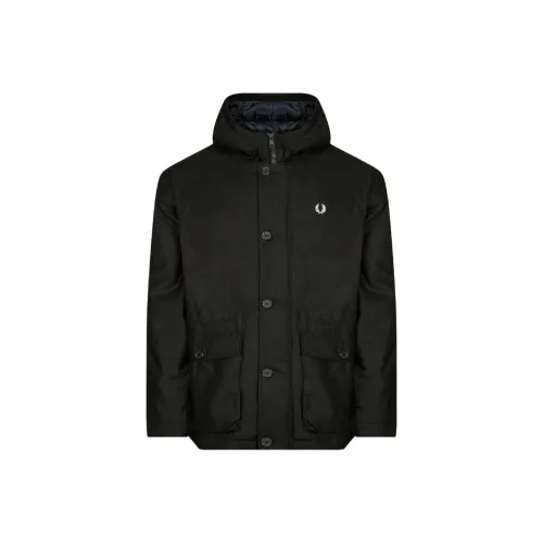 FRED PERRY Collaboration Темно-зеленый Мужской Парки