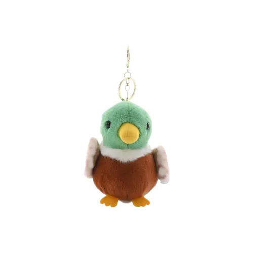 Whoops Зеленая Утка с Головой Лазурный Паррот с Короной Плюшевая Подвеска 11 см Рекомендуемая Высота