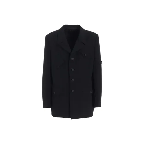 Yohji Yamamoto S'YTE FW25 WASHER Шерсть Габардин АСИММЕТРИЧНАя Карман Куртка Куртки Пальто Унисекс