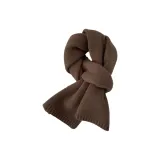 Осенний коричневый, шерсть, трикотажная ткань