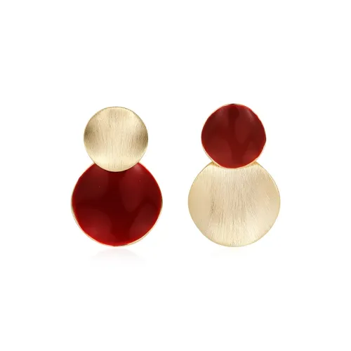 Rhymes Серьги с золотым покрытием из меди женские