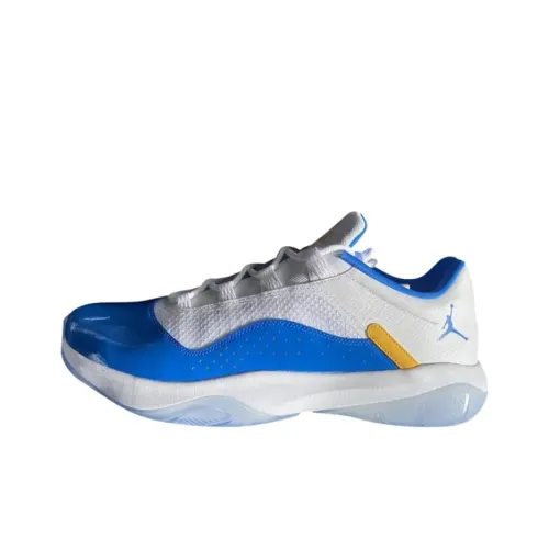 Jordan Air Jordan 11 Low Топ Винтажные Баскетбольные Кроссовки Мужские Белый Синий