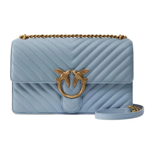 PINKO Сумка через плечо из коровьей кожи женская синяя