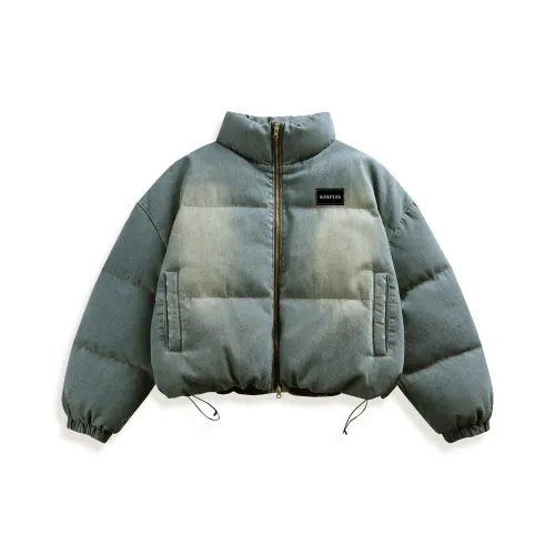 SOIE Джинсовый синий Унисекс Пуховики