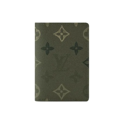 LOUIS VUITTON Монограмма Surplus Покрытый холст Держатель для карт Мужской Зеленый