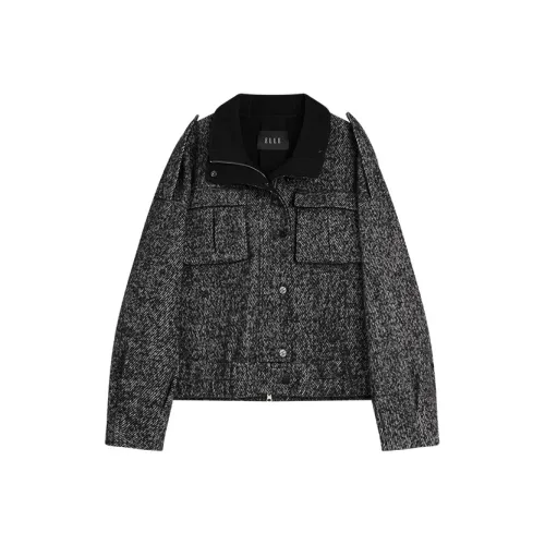 ELLE Черное Женское Пальто