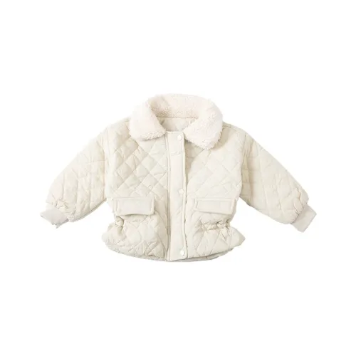 RHOBESAM Jimmy Dee Аргайл Лоскутное шитье Меховой воротник Хлопковый пуховик Цвет изображения Kids Куртки