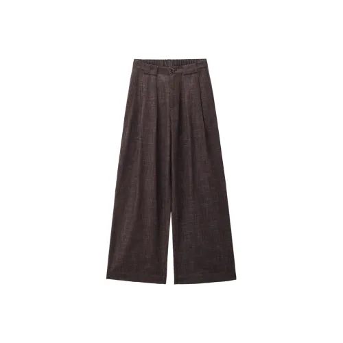 Giordano 08 Хлопок LIKE Смесь Два Тон KNIT Женские Повседневные Брюки