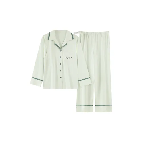 FENTENGCARE Зеленый Женский Пижамный Комплект