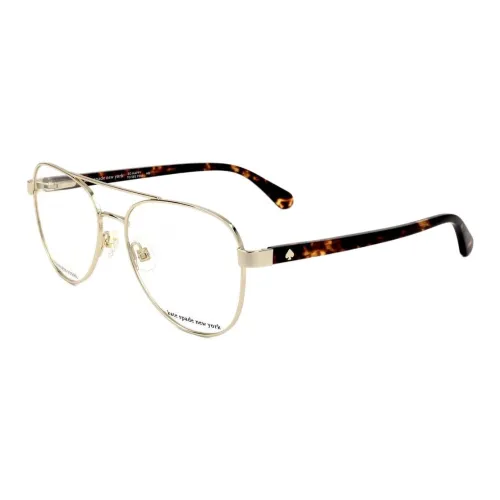Kate Spade Очки с диоптриями из нержавеющей стали с нерегулярной формой женские золотые