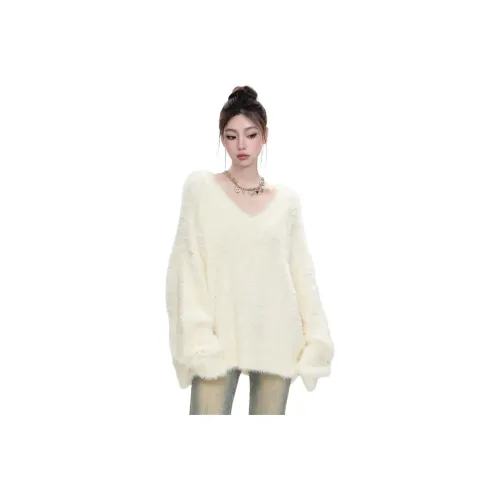 YOUSEKOO Экрю Женская Трикотажная Одежда