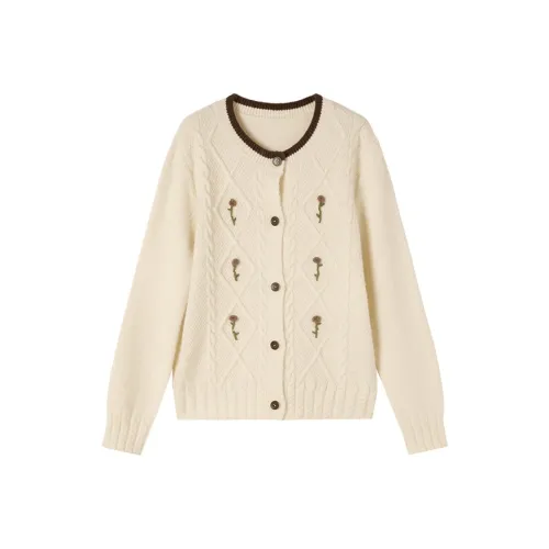 XIANGYING Цапельно-белый Женские Свитера