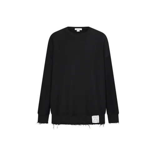 URBAN REVIVO Глубокий Черный Мужские Свитшоты