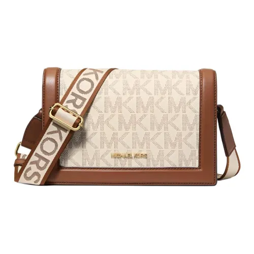 MICHAEL KORS Jet Set Покрытый холст Сумка через плечо Большая Женская Ваниль
