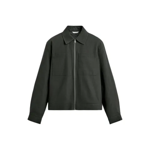 ZARA Темный хаки Мужские пуховики